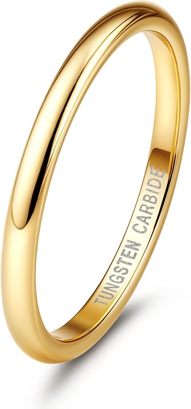 JStyle 2mm and 4mm Tungsten Rings for Men and Women